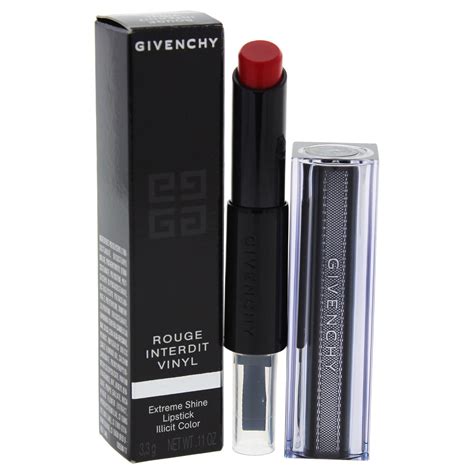 givenchy rouge interdit vinyl 11 rouge rebelle|Givenchy interdit black magic lipstick.